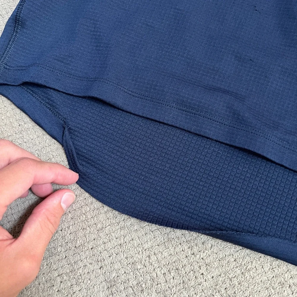 Jordan Michigan Wolverines Navy Blue Quarter Zip Pullover Nike Dri-FIT L